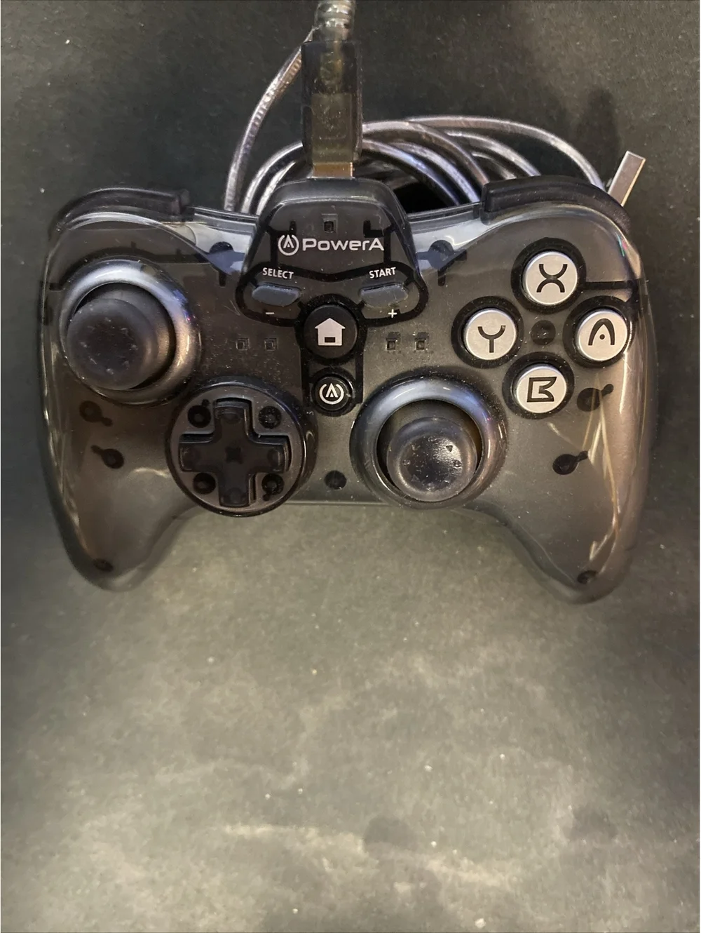 PowerA Mini Liquid Metal Controller For Wii U Black 1422653-01 Power A